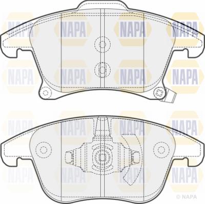 NAPA PBP7095 - Kit de plaquettes de frein, frein à disque cwaw.fr