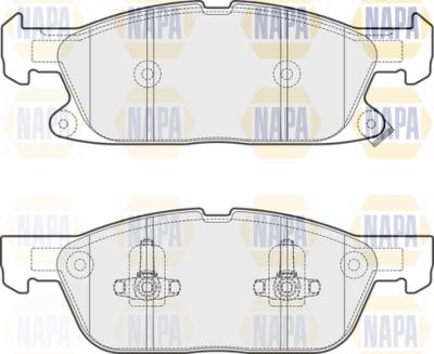 NAPA PBP7096 - Kit de plaquettes de frein, frein à disque cwaw.fr