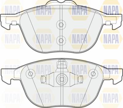 NAPA PBP7093 - Kit de plaquettes de frein, frein à disque cwaw.fr