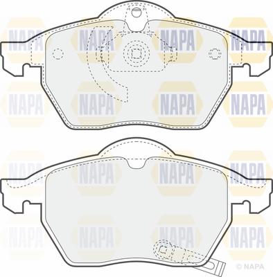 NAPA PBP7044 - Kit de plaquettes de frein, frein à disque cwaw.fr