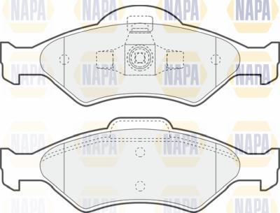 NAPA PBP7045 - Kit de plaquettes de frein, frein à disque cwaw.fr