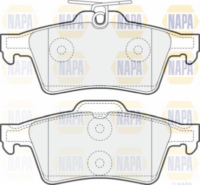 NAPA PBP7041 - Kit de plaquettes de frein, frein à disque cwaw.fr