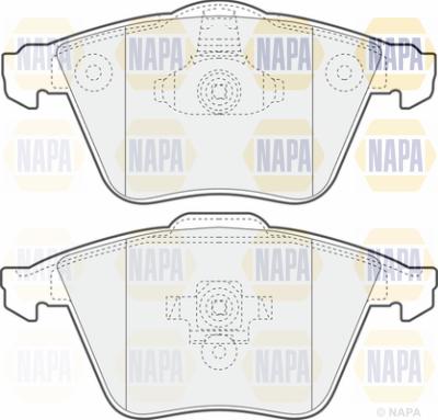 NAPA PBP7059 - Kit de plaquettes de frein, frein à disque cwaw.fr