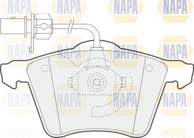 NAPA PBP7055 - Kit de plaquettes de frein, frein à disque cwaw.fr