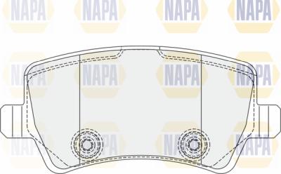 NAPA PBP7066 - Kit de plaquettes de frein, frein à disque cwaw.fr