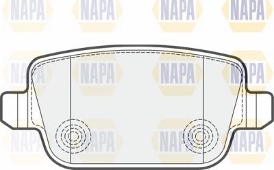 NAPA PBP7067 - Kit de plaquettes de frein, frein à disque cwaw.fr