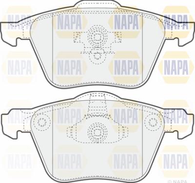 NAPA PBP7009 - Kit de plaquettes de frein, frein à disque cwaw.fr