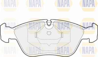 NAPA PBP7006 - Kit de plaquettes de frein, frein à disque cwaw.fr