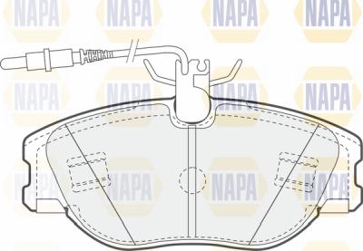 NAPA PBP7002 - Kit de plaquettes de frein, frein à disque cwaw.fr