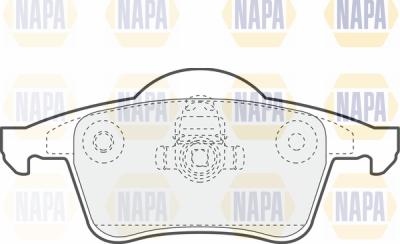 NAPA PBP7007 - Kit de plaquettes de frein, frein à disque cwaw.fr