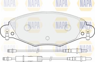 NAPA PBP7019 - Kit de plaquettes de frein, frein à disque cwaw.fr