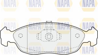 NAPA PBP7015 - Kit de plaquettes de frein, frein à disque cwaw.fr