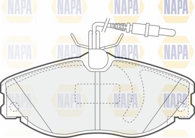 NAPA PBP7016 - Kit de plaquettes de frein, frein à disque cwaw.fr