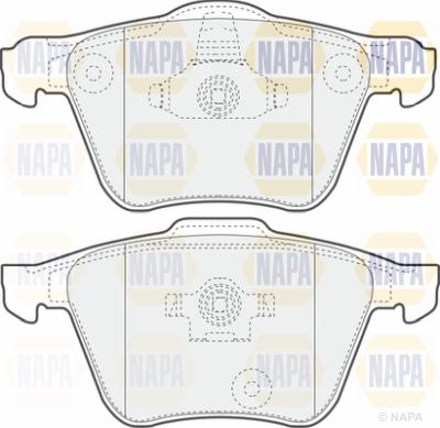 NAPA PBP7010 - Kit de plaquettes de frein, frein à disque cwaw.fr