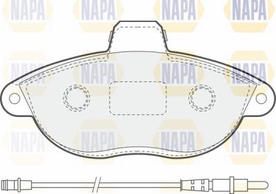 NAPA PBP7012 - Kit de plaquettes de frein, frein à disque cwaw.fr