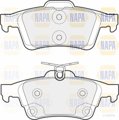 NAPA PBP7086 - Kit de plaquettes de frein, frein à disque cwaw.fr