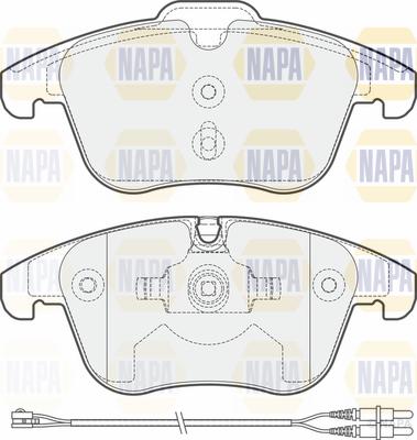 NAPA PBP7039 - Kit de plaquettes de frein, frein à disque cwaw.fr