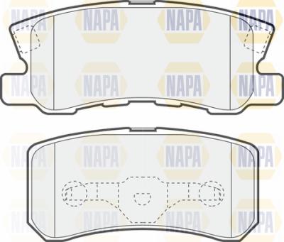 NAPA PBP7038 - Kit de plaquettes de frein, frein à disque cwaw.fr