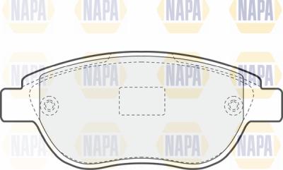 NAPA PBP7022 - Kit de plaquettes de frein, frein à disque cwaw.fr