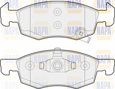 NAPA PBP7079 - Kit de plaquettes de frein, frein à disque cwaw.fr