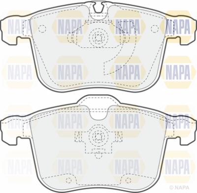 NAPA PBP7075 - Kit de plaquettes de frein, frein à disque cwaw.fr