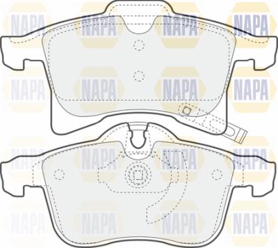 NAPA PBP7076 - Kit de plaquettes de frein, frein à disque cwaw.fr