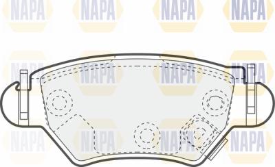 NAPA PBP7073 - Kit de plaquettes de frein, frein à disque cwaw.fr