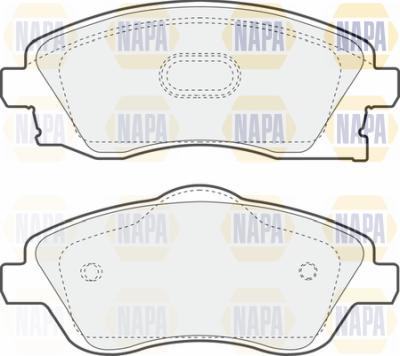 NAPA PBP7077 - Kit de plaquettes de frein, frein à disque cwaw.fr