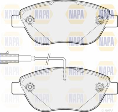 NAPA PBP7199 - Kit de plaquettes de frein, frein à disque cwaw.fr