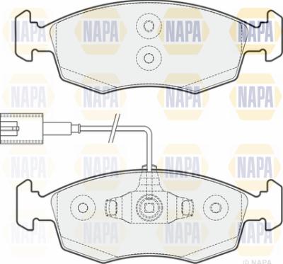 NAPA PBP7194 - Kit de plaquettes de frein, frein à disque cwaw.fr