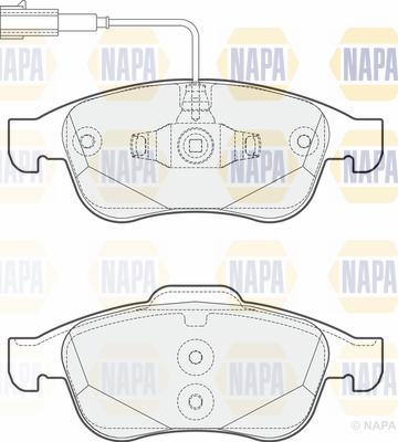 NAPA PBP7190 - Kit de plaquettes de frein, frein à disque cwaw.fr