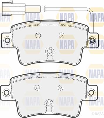 NAPA PBP7193 - Kit de plaquettes de frein, frein à disque cwaw.fr