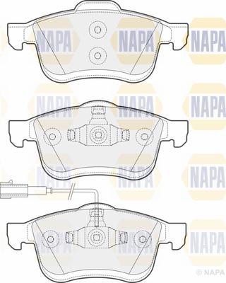 NAPA PBP7192 - Kit de plaquettes de frein, frein à disque cwaw.fr