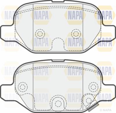 NAPA PBP7197 - Kit de plaquettes de frein, frein à disque cwaw.fr