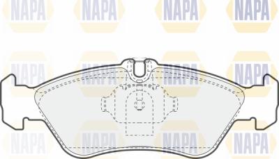 NAPA PBP7140 - Kit de plaquettes de frein, frein à disque cwaw.fr