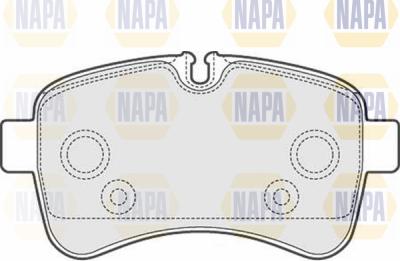 NAPA PBP7155 - Kit de plaquettes de frein, frein à disque cwaw.fr