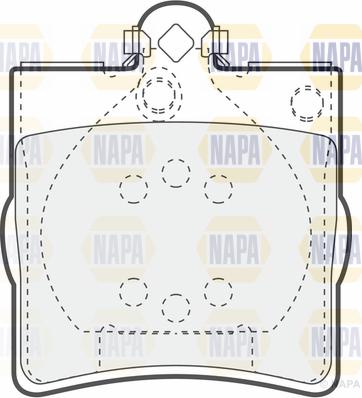 NAPA PBP7156 - Kit de plaquettes de frein, frein à disque cwaw.fr