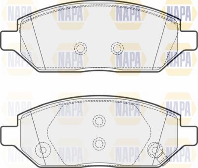 NAPA PBP7152 - Kit de plaquettes de frein, frein à disque cwaw.fr