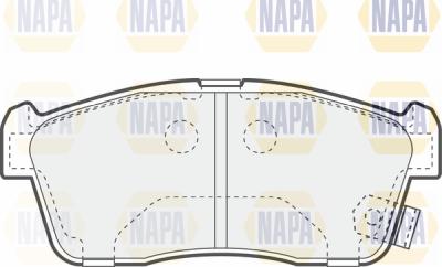 NAPA PBP7164 - Kit de plaquettes de frein, frein à disque cwaw.fr