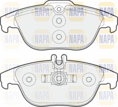 NAPA PBP7166 - Kit de plaquettes de frein, frein à disque cwaw.fr