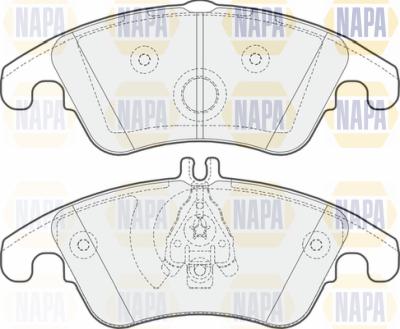 NAPA PBP7168 - Kit de plaquettes de frein, frein à disque cwaw.fr