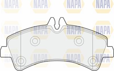 NAPA PBP7163 - Kit de plaquettes de frein, frein à disque cwaw.fr