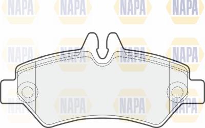 NAPA PBP7162 - Kit de plaquettes de frein, frein à disque cwaw.fr