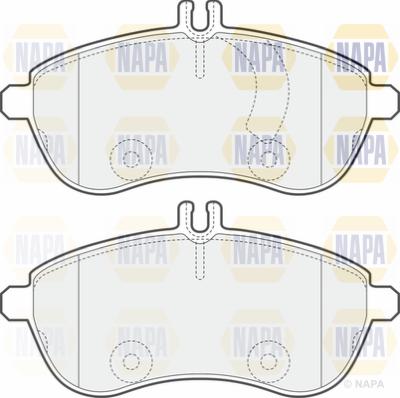 NAPA PBP7167 - Kit de plaquettes de frein, frein à disque cwaw.fr