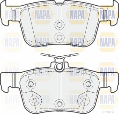 NAPA PBP7100 - Kit de plaquettes de frein, frein à disque cwaw.fr