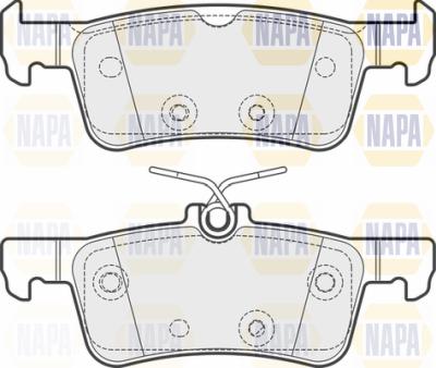 NAPA PBP7101 - Kit de plaquettes de frein, frein à disque cwaw.fr