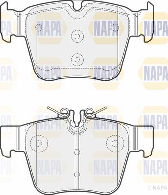 NAPA PBP7107 - Kit de plaquettes de frein, frein à disque cwaw.fr