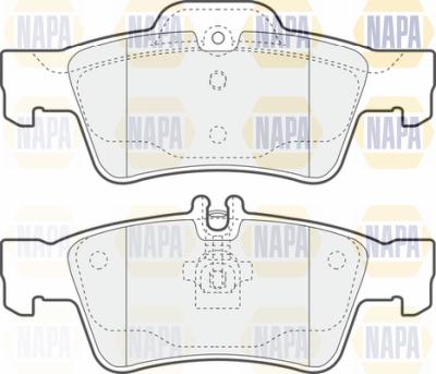 NAPA PBP7119 - Kit de plaquettes de frein, frein à disque cwaw.fr