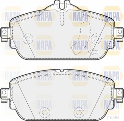 NAPA PBP7110 - Kit de plaquettes de frein, frein à disque cwaw.fr