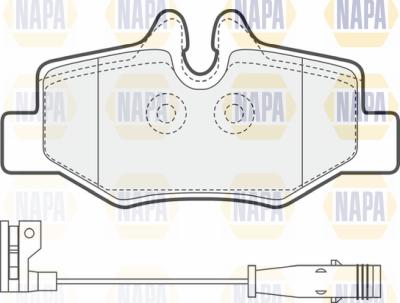 NAPA PBP7118 - Kit de plaquettes de frein, frein à disque cwaw.fr